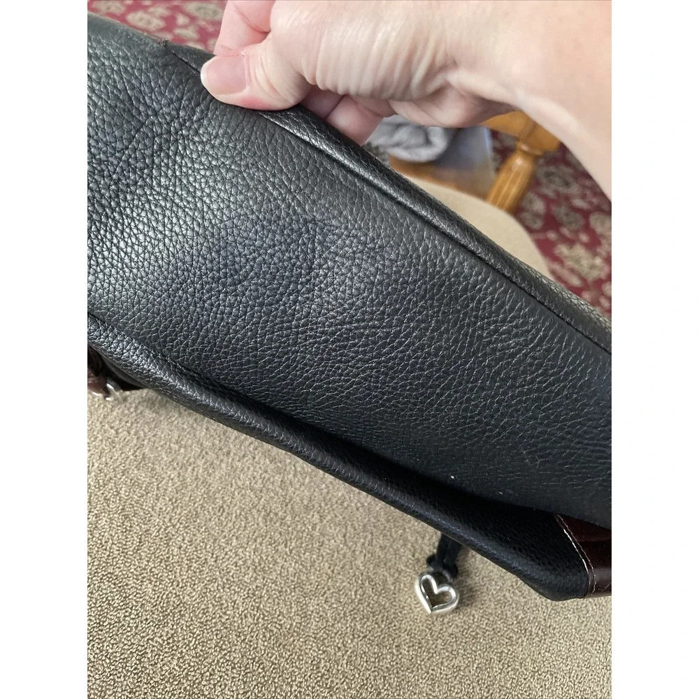 Brighton Brown Leather Satchel Handbag Purse Shoulder Bag UOO6046 (TD)